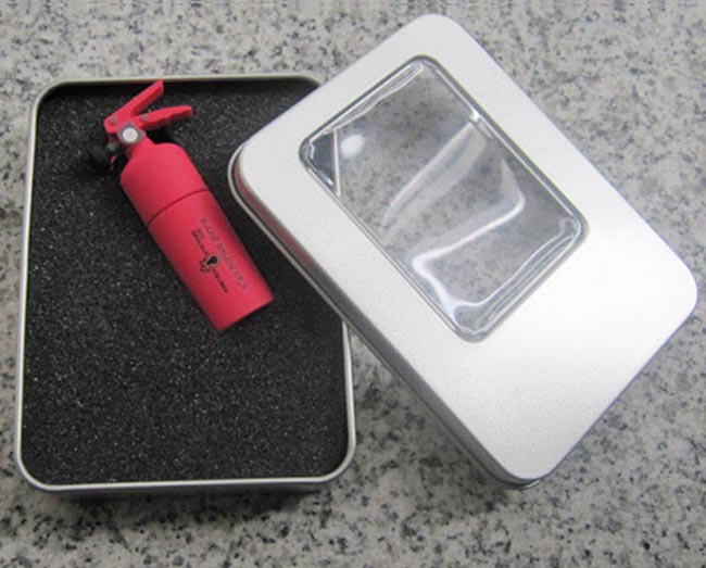 滅火器U盤-軟膠開模消防U盤禮品 軟膠U盤制作工廠